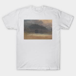 Evening Landscape with Castle and Bridge in Yorkshire by J.M.W. Turner T-Shirt